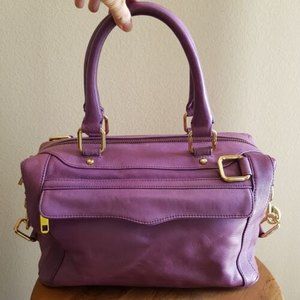 SOLD REBECCA MINKOFF Leather MAB Satchel Top Handle Bag Purple Plum Very Peri